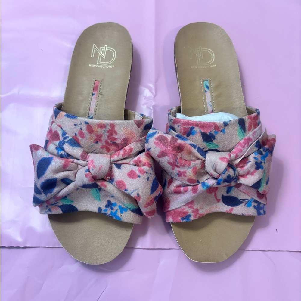 Multi Color Floral New Directions Sandals
